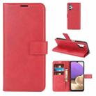 For Samsung Galaxy A32 4G Retro Calf Pattern Buckle Horizontal Flip Leather Case with Holder & Card Slots & Wallet(Red) - 1