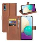 For Samsung Galaxy A02 Retro Calf Pattern Buckle Horizontal Flip Leather Case with Holder & Card Slots & Wallet(Light Brown) - 1