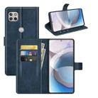 For Motorola One 5G Ace Retro Calf Pattern Buckle Horizontal Flip Leather Case with Holder & Card Slots & Wallet(Blue) - 1