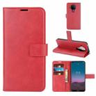 For Nokia 5.4 Retro Calf Pattern Buckle Horizontal Flip Leather Case with Holder & Card Slots & Wallet(Red) - 1