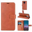 For Nokia 5.4 Retro Calf Pattern Buckle Horizontal Flip Leather Case with Holder & Card Slots & Wallet(Light Brown) - 1