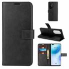For Huawei Nova 8 Pro 5G Retro Calf Pattern Buckle Horizontal Flip Leather Case with Holder & Card Slots & Wallet(Black) - 1