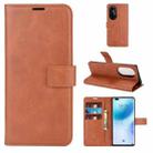 For Huawei Nova 8 Pro 5G Retro Calf Pattern Buckle Horizontal Flip Leather Case with Holder & Card Slots & Wallet(Light Brown) - 1