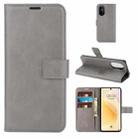 For Huawei Nova 8 5G Retro Calf Pattern Buckle Horizontal Flip Leather Case with Holder & Card Slots & Wallet(Grey) - 1