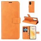 For Huawei Nova 8 5G Retro Calf Pattern Buckle Horizontal Flip Leather Case with Holder & Card Slots & Wallet(Yellow) - 1