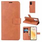 For Huawei Nova 8 5G Retro Calf Pattern Buckle Horizontal Flip Leather Case with Holder & Card Slots & Wallet(Light Brown) - 1