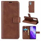 For OPPO Reno5 5G Retro Calf Pattern Buckle Horizontal Flip Leather Case with Holder & Card Slots & Wallet(Dark Brown) - 1