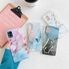 Four Corners Anti-Shattering Flow Gold Marble IMD Phone Back Cover Case For Samsung Galaxy Note20(Pink Blue DL5) - 3