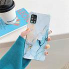Four Corners Anti-Shattering Flow Gold Marble IMD Phone Back Cover Case For Samsung Galaxy A71(4G)(Orange Blue DL4) - 1