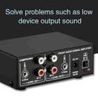 B053 Front Stereo Sound Amplifier Headphone Speaker Amplifier Booster with Volume Adjustment, 2-Way Mixer, USB 5V Power Supply, US Plug - 2
