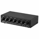 B054 4-Channel Microphone Mixer Support Stereo Output With Reverb Treble And Bass Adjustment, USB 5V Power Supply, US Plug - 1