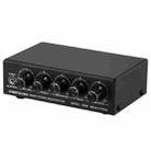 3-Channel Mixer Front Stereo Amplifier High / Mid / Bass Adjuster, USB 5V Power Supply, US Plug - 1
