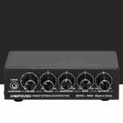 3-Channel Mixer Front Stereo Amplifier High / Mid / Bass Adjuster, USB 5V Power Supply, US Plug - 5