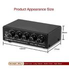3-Channel Mixer Front Stereo Amplifier High / Mid / Bass Adjuster, USB 5V Power Supply, US Plug - 7
