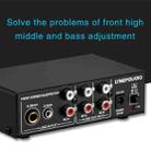 3-Channel Mixer Front Stereo Amplifier High / Mid / Bass Adjuster, USB 5V Power Supply, US Plug - 12