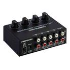1-In 4-Out Front Stereo Signal Amplifier, Independent Output Volume Adjustment RCA Interface No Loss  Allocator, US Plug - 1