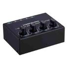1-In 4-Out Front Stereo Signal Amplifier, Independent Output Volume Adjustment RCA Interface No Loss  Allocator, US Plug - 5
