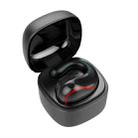 T25 Over-ear Bluetooth 5.0 Single-ear Invisible Wireless Earphone High Definition Call Super Long Standby Bone Conduction Earphone(Black) - 1