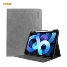 ENKAY ENK-8024 Cow Texture PU Leather + TPU Smart Case with Pen Slot foriPad Air 2022 / 2020 10.9 / iPad Pro 11 (2018)(Grey) - 1