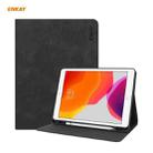 ENKAY ENK-8023 Cow Texture PU Leather + TPU Smart Case with Pen Slot for iPad 10.2 2021 / 2020 / 2019(Black) - 1