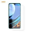 For Xiaomi Redmi 9T 2 PCS ENKAY Hat-Prince 0.26mm 9H 2.5D Curved Edge Tempered Glass Film - 1