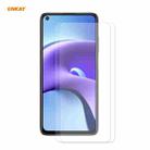 For Xiaomi Redmi Note 9T 2 PCS ENKAY Hat-Prince 0.26mm 9H 2.5D Curved Edge Tempered Glass Film - 1