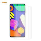 For Samsung Galaxy F62 5 PCS ENKAY Hat-Prince 0.26mm 9H 2.5D Curved Edge Tempered Glass Film - 1