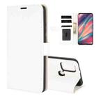 For wiko view 5 R64 Texture Single Horizontal Flip Protective Case with Holder & Card Slots & Wallet& Photo Frame(White) - 1