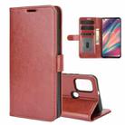 For wiko view 5 R64 Texture Single Horizontal Flip Protective Case with Holder & Card Slots & Wallet& Photo Frame(Brown) - 1