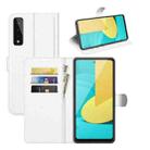 For LG Stylo 7 5G Litchi Texture Horizontal Flip Protective Case with Holder & Card Slots & Wallet(White) - 1