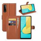 For LG Stylo 7 5G Litchi Texture Horizontal Flip Protective Case with Holder & Card Slots & Wallet(Brown) - 1