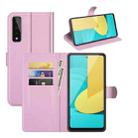 For LG Stylo 7 5G Litchi Texture Horizontal Flip Protective Case with Holder & Card Slots & Wallet(Pink) - 1