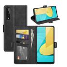 For LG Stylo 7 5G Dual-side Magnetic Buckle Horizontal Flip Leather Case with Holder & Card Slots & Wallet(Black) - 1