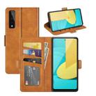 For LG Stylo 7 5G Dual-side Magnetic Buckle Horizontal Flip Leather Case with Holder & Card Slots & Wallet(Yellow) - 1