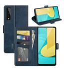 For LG Stylo 7 5G Dual-side Magnetic Buckle Horizontal Flip Leather Case with Holder & Card Slots & Wallet(Dark Blue) - 1