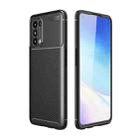 For OPPO Find X3 Lite Carbon Fiber Texture Shockproof TPU Case(Black) - 1