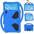 For Lenovo Tab E10 TB-X104F EVA Flat Anti Falling Protective Case Shell with Holder(Blue) - 1