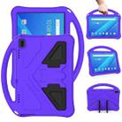 For Lenovo Tab 4 10 Plus TB-X704F/N/L/V EVA Flat Anti Falling Protective Case Shell with Holder(Purple) - 1