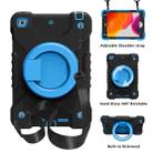 PC + Silicone Shockproof Combination Case with 360 Degree Rotating Holder & Handle & Shoulder Strap For iPad mini 5 / mini 4(Black+Blue) - 1