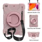 PC + Silicone Shockproof Combination Case with 360 Degree Rotating Holder & Handle & Shoulder Strap For iPad mini 5 / mini 4(Rose Gold) - 1