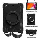 PC + Silicone Shockproof Combination Case with 360 Degree Rotating Holder & Handle & Shoulder Strap For iPad mini 5 / mini 4(Black) - 1