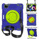 PC + Silicone Shockproof Combination Case with 360 Degree Rotating Holder & Handle & Shoulder Strap & Pen Slot For iPad Air 2022 / 2020 10.9(Dark Blue+Green) - 1