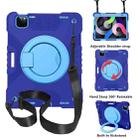 PC + Silicone Shockproof Combination Case with 360 Degree Rotating Holder & Handle & Shoulder Strap & Pen Slot For iPad Air 2022 / 2020 10.9(Dark Blue+Blue) - 1