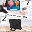 PC + Silicone Shockproof Combination Case with 360 Degree Rotating Holder & Handle & Shoulder Strap & Pen Slot For iPad Air 2022 / 2020 10.9(Dark Blue+Blue) - 8