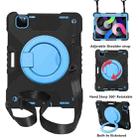 PC + Silicone Shockproof Combination Case with 360 Degree Rotating Holder & Handle & Shoulder Strap & Pen Slot For iPad Air 2022 / 2020 10.9(Black+Blue) - 1