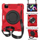 PC + Silicone Shockproof Combination Case with 360 Degree Rotating Holder & Handle & Shoulder Strap & Pen Slot For iPad Air 2022 / 2020 10.9(Red+Black) - 1