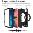 For iPad Pro 11 (2018/2020) PC + Silicone Shockproof Combination Tablet Case with 360 Degree Rotating Holder & Handle & Shoulder Strap(Black+Black) - 8