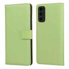 Plain Texture Cowhide Leather Horizontal Flip Case with Magnetic Clasp & Holder & Card Slots & Wallet For Samsung Galaxy S20 FE(Green) - 1