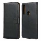 Plain Texture Cowhide Leather Horizontal Flip Case with Magnetic Clasp & Holder & Card Slots & Wallet For Motorola G Power 2020(Black) - 1