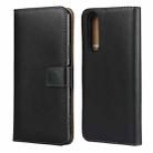 Plain Texture Cowhide Leather Horizontal Flip Case with Magnetic Clasp & Holder & Card Slots & Wallet For Sony Xperia 5 II(Black) - 1